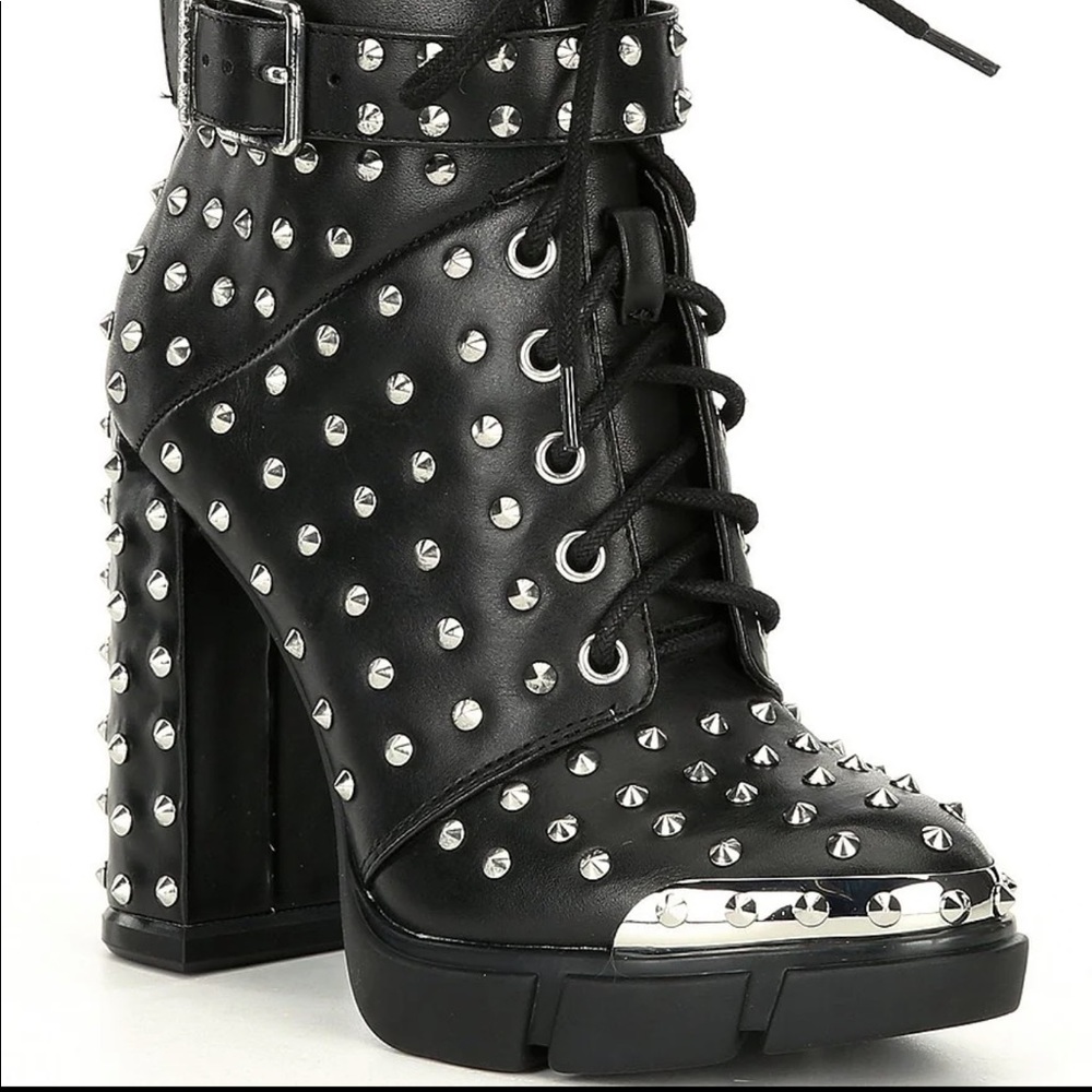 Rhiannen Studded Chunky Lug Sole Booties